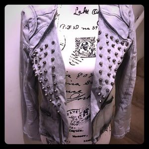 Gray Studded Jacket